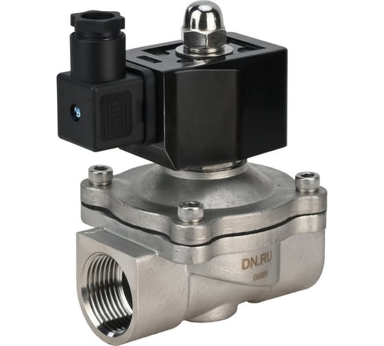 Клапан электромагнитный DN.ru VS2W-301E-NC Ду32 Ру10 двухходовой, сталь, EPDM, 220В AC D130-01793