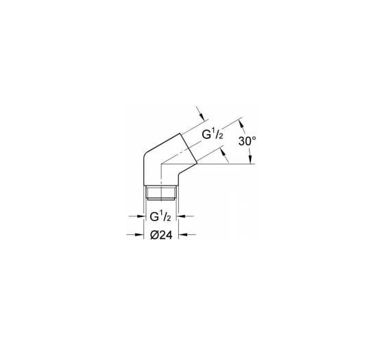 Переходник из латуни Grohe Sena 28389000