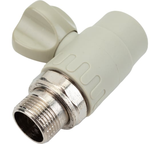 Шаровой кран для радиатора Kalde прямой 25x3/4 серый 3.4070.19.025