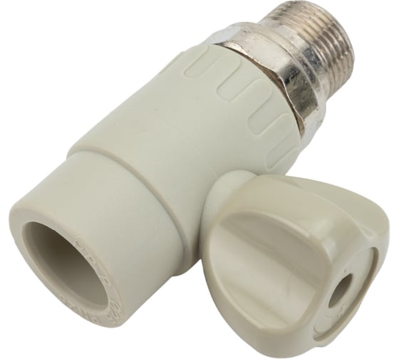 Шаровой кран для радиатора Kalde прямой 25x3/4 серый 3.4070.19.025