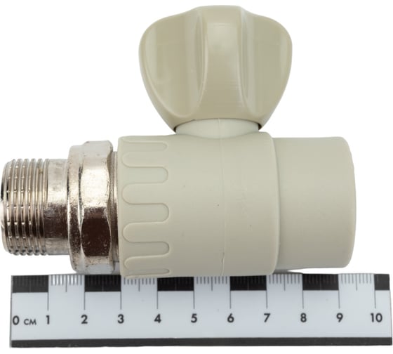 Шаровой кран для радиатора Kalde прямой 25x3/4 серый 3.4070.19.025