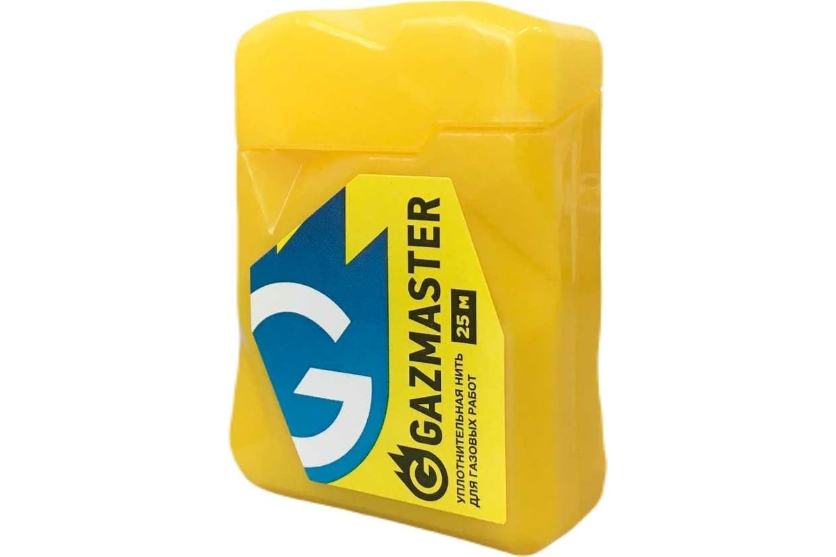 Газовая уплотнительная нить СантехМастер \"GAZMASTER\" 25 м, бокс ...