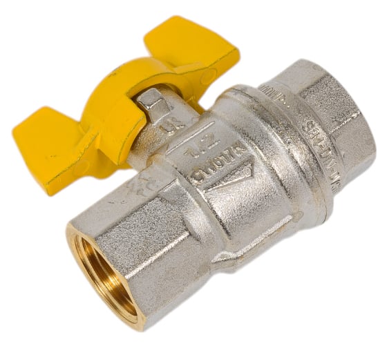 Шаровой кран для газа RUB ROMA 1/2 DN15 PN40, ВР-ВР, (S.84), бабочка S84D06