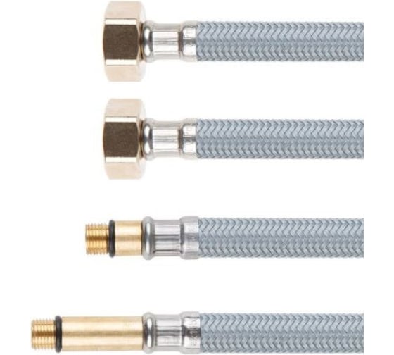Комплект гибкой подводки для воды AV Engineering Nylon Lt иголка М10 - гайка 1/2, 80 см AVE21880