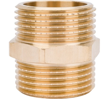 Латунный ниппель AV Engineering наружная-наружная, 1" AVE303003