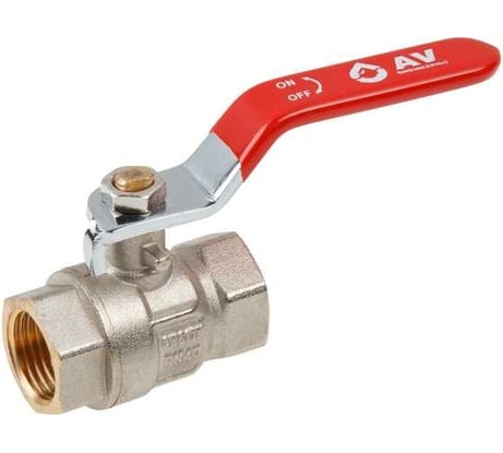 Шаровой кран AV Engineering 1/2", PN40, с внутренней резьбой, ручка AVE090012