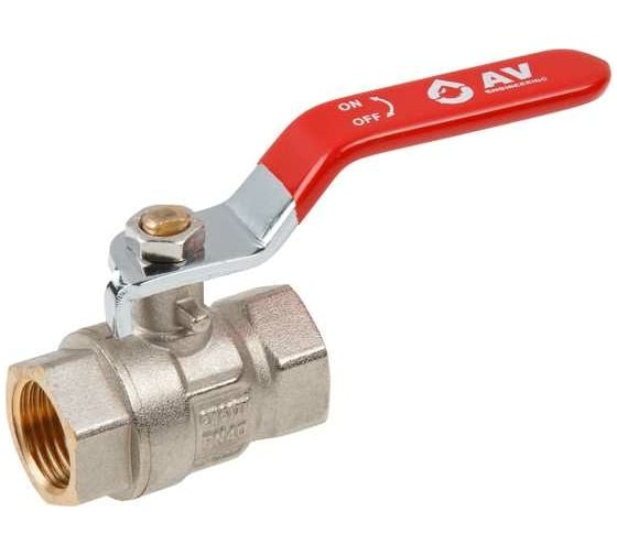 Шаровой кран AV Engineering 1/2", PN40, с внутренней резьбой, ручка AVE090012 1