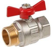 Шаровой кран AV Engineering 1", PN40, с внутренней-наружной резьбой, бабочка AVE093001