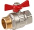 Шаровой кран AV Engineering 1", PN40, с внутренней-наружной резьбой, бабочка AVE093001 1