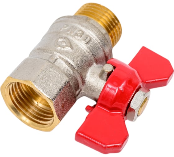 Шаровой кран AV Engineering 1/2", PN30, с внутренней-наружной резьбой, бабочка AVE141012
