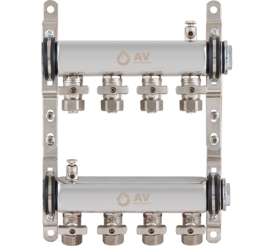 Коллекторная группа AV Engineering AVE134, 4 выхода AVE13400104