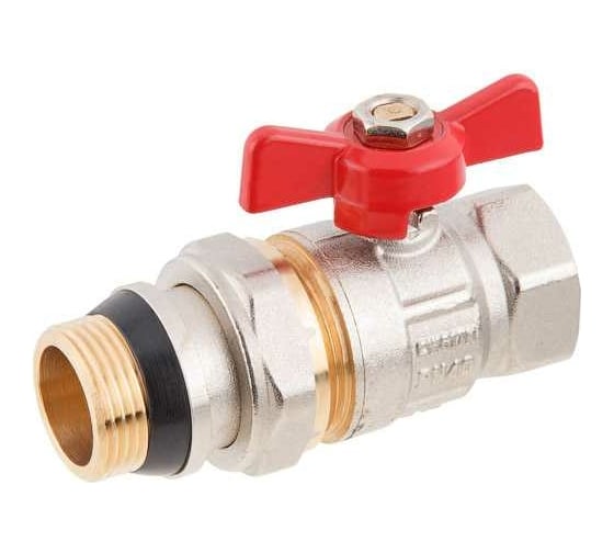 Шаровой кран AV Engineering 3/4", PN40, с внутренней резьбой, бабочка с уплотнительным кольцом AVE095034