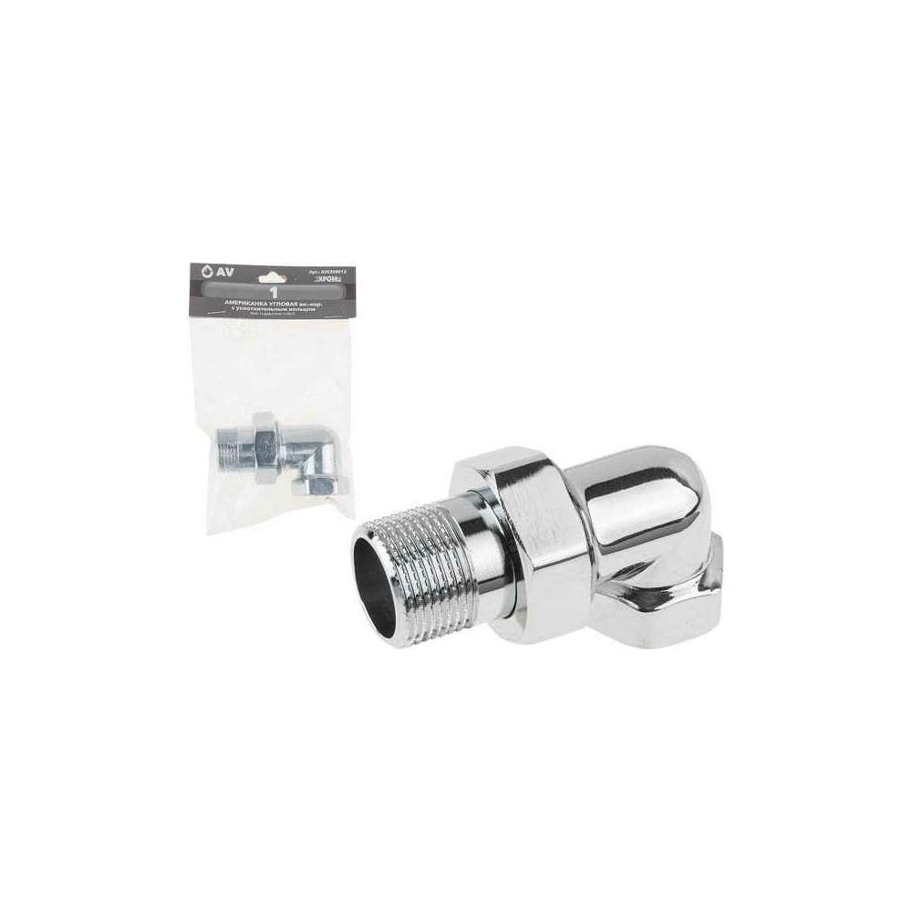 Американка AV Engineering угловая, 1\", с внутренней-наружной резьбой ...
