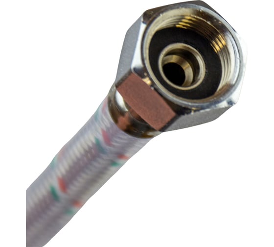 Гибкая подводка для смесителя COTALI пара М10-1/2" 0,6м оплетка нержавеющая сталь с ПВХ покрытием COTUMIXRC0.6м