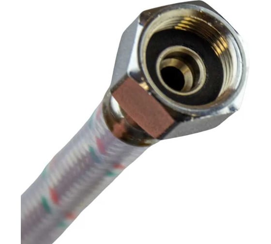 Гибкая подводка для воды COTALI 1/2" г/г 0,8м оплетка нержавеющая сталь с ПВХ покрытием COTCOVCHг/г,0.8м
