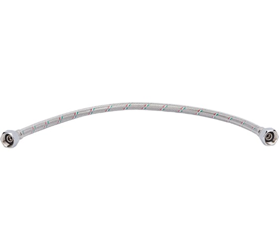 Гибкая подводка для воды COTALI 1/2" г/г 0,6м оплетка нержавеющая сталь с ПВХ покрытием COTCOVCHг/г,0.6м