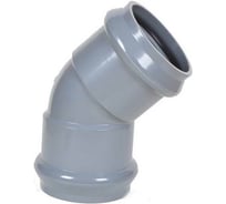 Отвод AQUAVIVA НПВХ напорный двухраструбный 160x45 AQV103160 26514