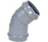 Отвод AQUAVIVA НПВХ напорный двухраструбный 160x45 AQV103160 26514 1