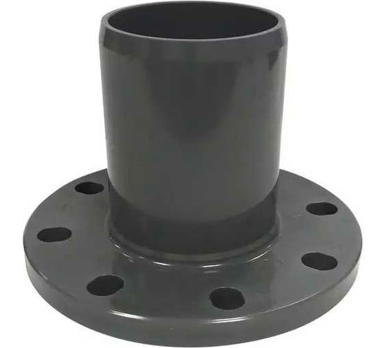 Патрубок AQUAVIVA НПВХ напорный гладкий с НПВХ фланцем 110/100 AQV106110 14773