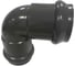 Отвод AQUAVIVA НПВХ напорный двухраструбный 160x90 AQV102160 26516 1