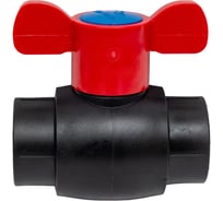 Шаровой кран Blue Ocean полипропиленовый (шар из ppsu) 25 бабочка UV-pro с защитой от ультрафиолета черный PPRF/BV/PPR/HW-2B(Bk)-25