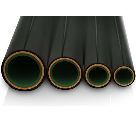 Труба Blue Ocean полипропиленовая со стекловолокном pn20/sdr7,4 - 25x3,5 UV-pro с защитой от ультрафиолета черная PPR-Fiber-G-HW(Bk)-25