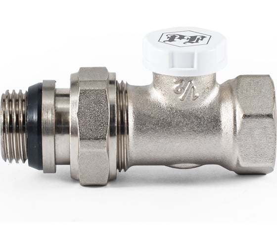 Настроечный клапан радиатора PROFACTOR прямой с уплотнением 1/2 PF RVS 376UR