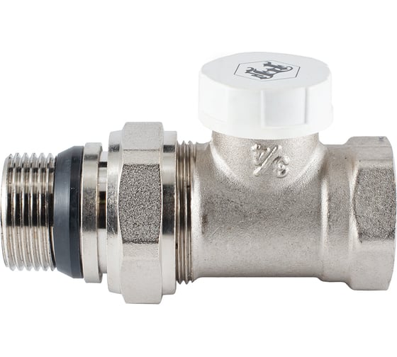 Настроечный клапан радиатора PROFACTOR прямой с уплотнением 3/4 PF RVS 377UR