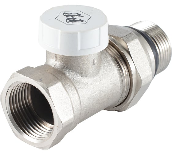 Настроечный клапан радиатора PROFACTOR прямой с уплотнением 3/4 PF RVS 377UR