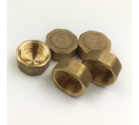 Заглушка Brassco G1/2 ВР Standart, 5 шт 4961483