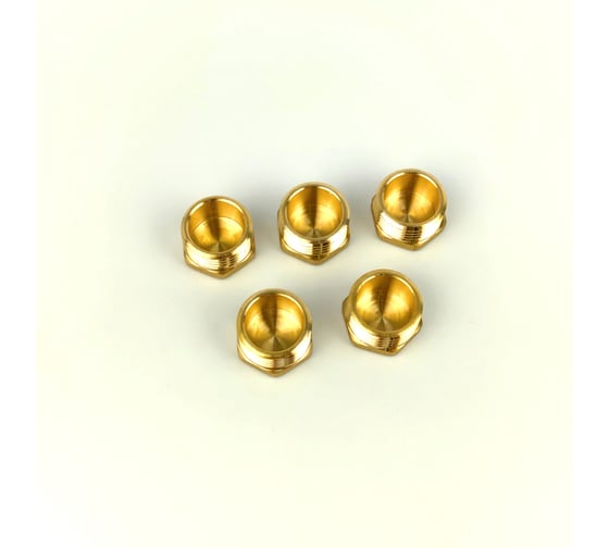 Заглушка Brassco G1/2 НР Standart, 5 шт 4961513