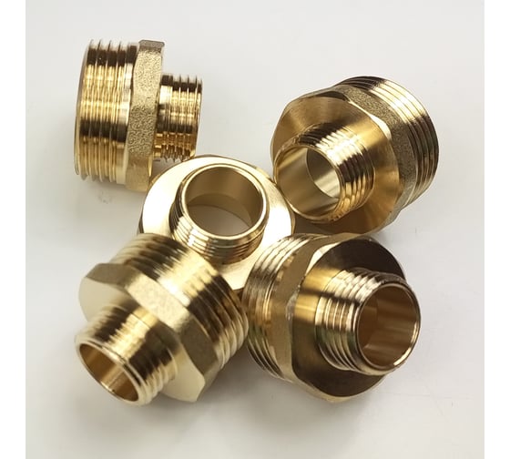 Ниппель Brassco редукционный G1 х G1/2 Standart, 5 шт 4961421