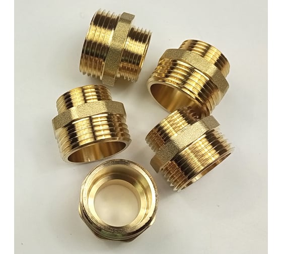 Ниппель Brassco редукционный G1 х G3/4 Standart, 5 шт 4961438