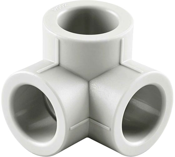 Двухплоскостной тройник RIIFO Alba PP-R 32-32-32 белый (уп 5шт) 1100047317 1