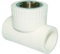 Тройник RIIFO Alba с внутренней резьбой PP-R/латунь 32-3/4"ВР-32 белый (уп 3шт) 1100047280