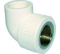 Угольник RIIFO Alba с внутренней резьбой PP-R/латунь 90 32-1/2"ВР белый (уп 8шт) 1100047272