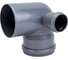 Отвод SINIKON с двумя патрубками ПП D 110x50x87 556003.R 1