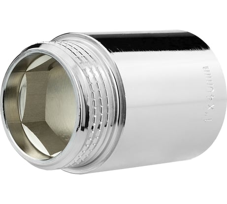 Удлинитель сантехнический MasterProf 1" - 40 мм латунный хромированный для труб внутренняя-наружная резьба ИС.070714