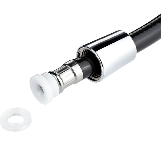 Шланг для душа ELKA 1/2"-1/2", 170 см, ПВХ, черный глянцевый ТД.030432