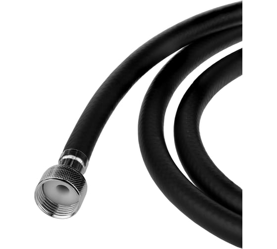 Шланг для душа ELKA 1/2"-1/2", 150 см, ПВХ, черный матовый ТД.030426