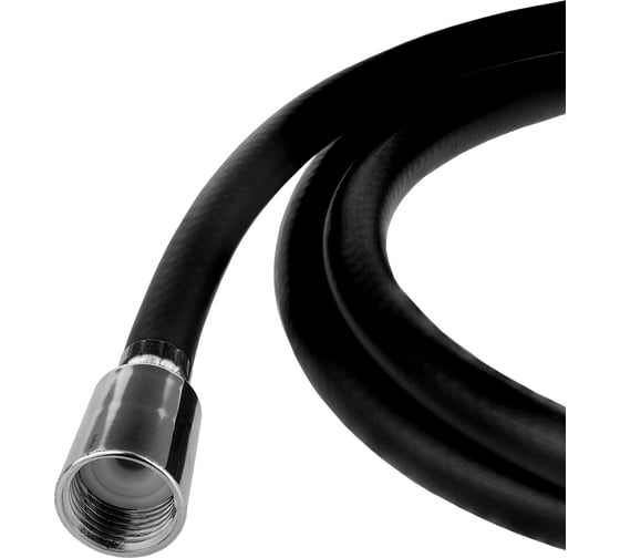 Шланг для душа ELKA 1/2"-1/2", 150 см, ПВХ, черный матовый ТД.030426