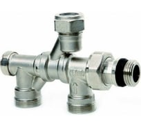 4-х ходовой узел ICMA S.P.A. с переключением 1-трубного в 2-трубный, 15мм х 1/2" (наружная резьба) х евроконус 3/4" 877/81877AD06