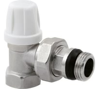 Вентиль ICMA S.P.A. нижний, угловой, простой регулировки, с антипротечкой - внутренняя/наружная резьба 1/2" 952 /82952AD06