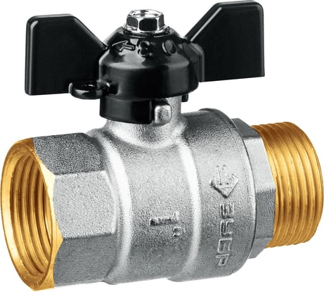 Шаровой кран ЗУБР полнопроходной "мама-папа", 1" 51325-1