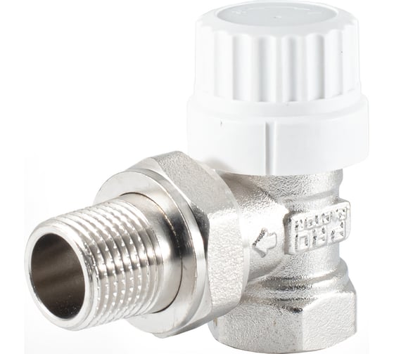 Термостатический клапан радиатора PROFACTOR угловой, с преднастройкой, 1/2 PF RVT 982 1