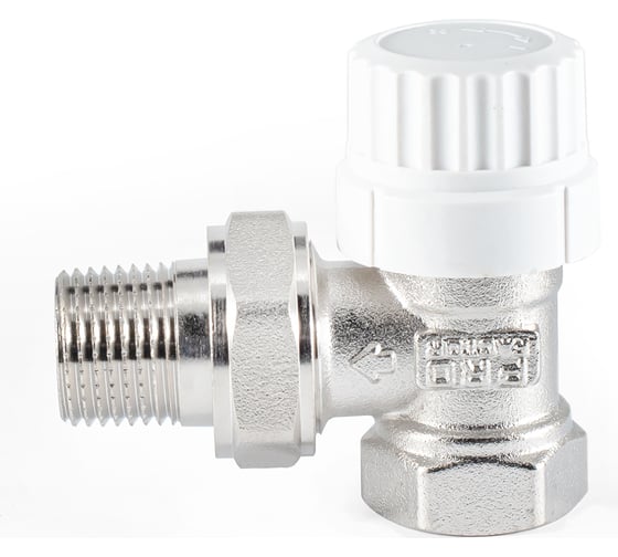 Термостатический клапан радиатора PROFACTOR угловой, с преднастройкой, 1/2 PF RVT 982