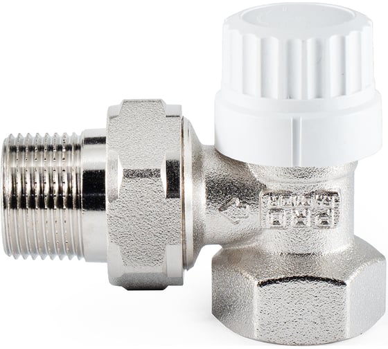 Термостатический клапан радиатора PROFACTOR угловой, с преднастройкой, 3/4 PF RVT 983