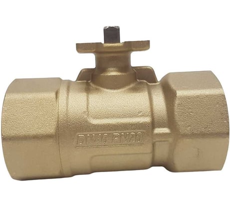 Двухходовой шаровой кран TECHNO 2040А латунный, под привод DN40, G1 1/2, КVS 25 640240-1