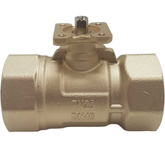 Трехходовой шаровой кран TECHNO 3040A латунный, под привод DN40, G1 1/2, КVS 25 640340-1
