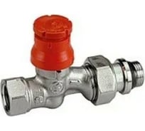 Термостатический вентиль Giacomini хром, 1/2 с уплотненным пластиком сгоном, прямой арт. R402PX033